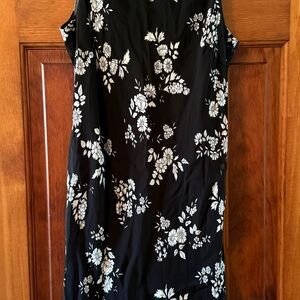Evan Picone Monochrome Patterned Dress
